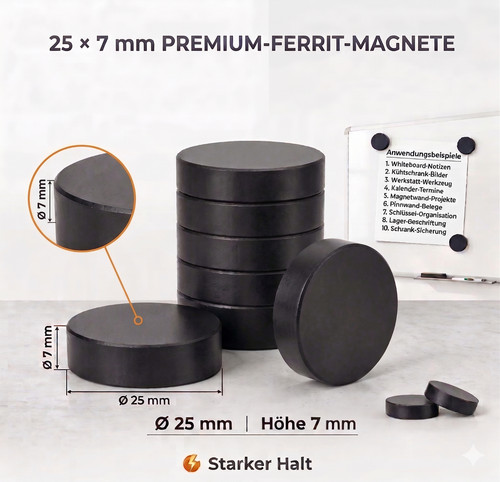 Magnete für magnettafel x - magnettafel,, 25
