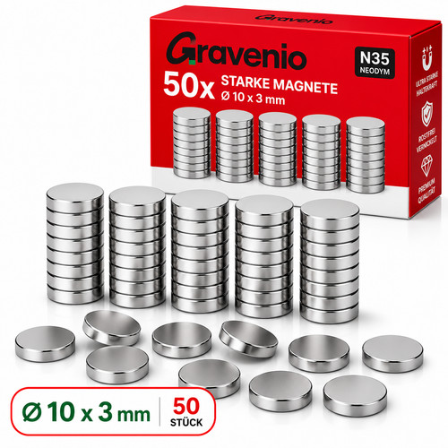 Scheibenmagnet 10 x - x,
