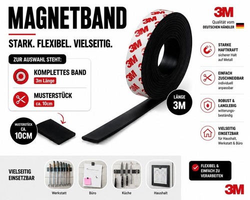 Magnetband meter oder - magnetband, 3,0