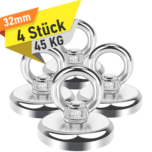 Neodym magnet bergemagnet - 4x,