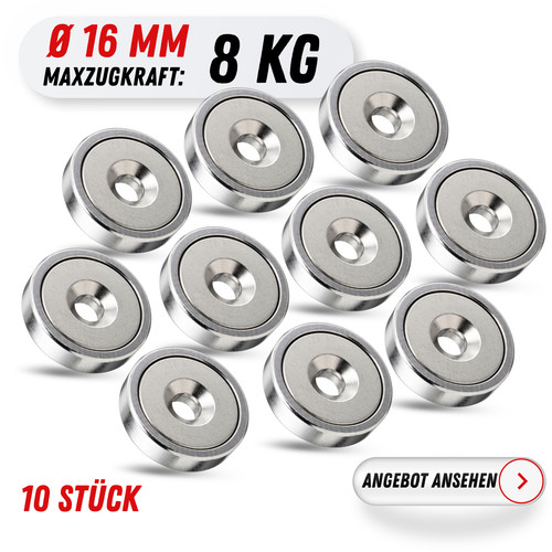 10x neodym magnete - 10x,