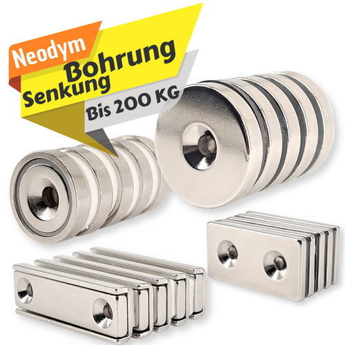 Neodym magnete mit loch - neodym,