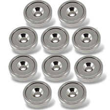 10x Neodym Magnete mit Loch
